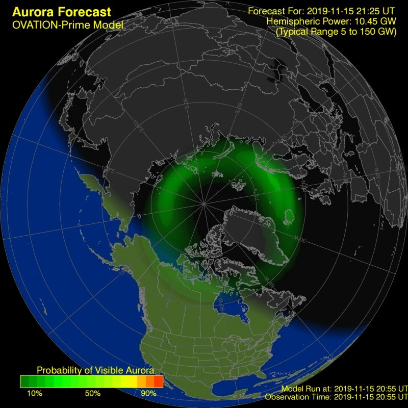 Current Auroral Oval not available right now